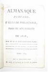 (LIMA--1802.) 3 volumes of the Almanaque peruano y guia de forasteros.